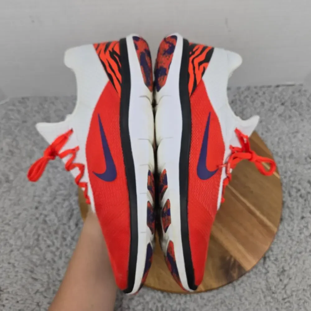 Nike Mens 10.5 NCAA Free Trainer V7 Week Zero Clemson Tigers Shoe AA0881-803